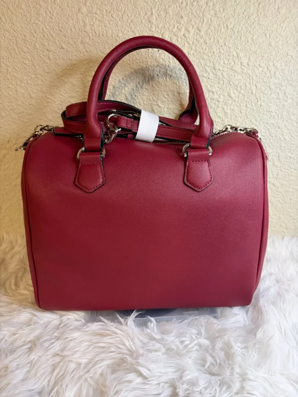 Juicy Couture Halloween Sew Fa-Boo-Lous Cranberry Satchel Bow Bag NWT